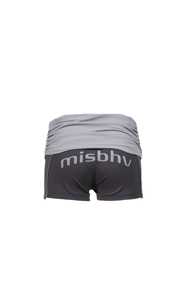 LYCRA WRAPPED SHORTS / GRAY - 2