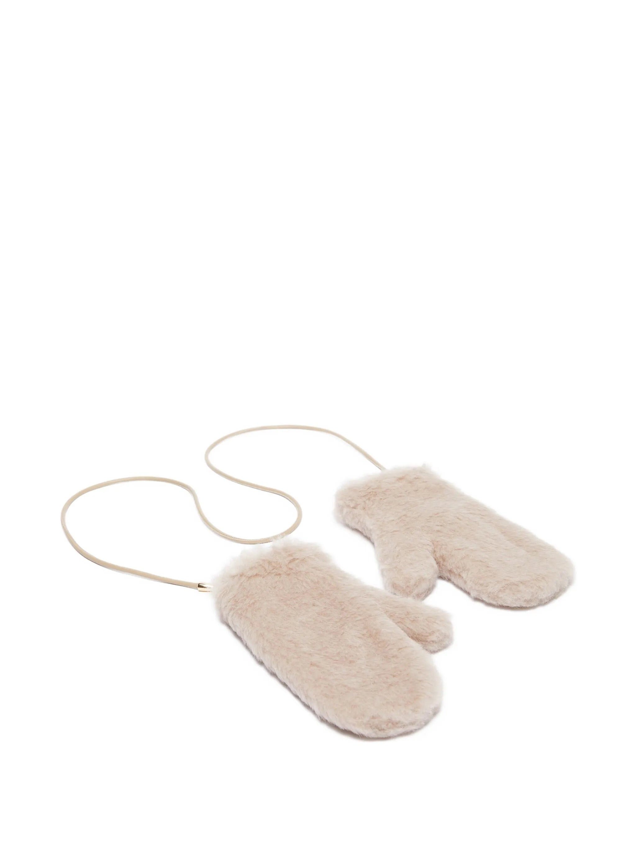 faux-fur mittens - 2
