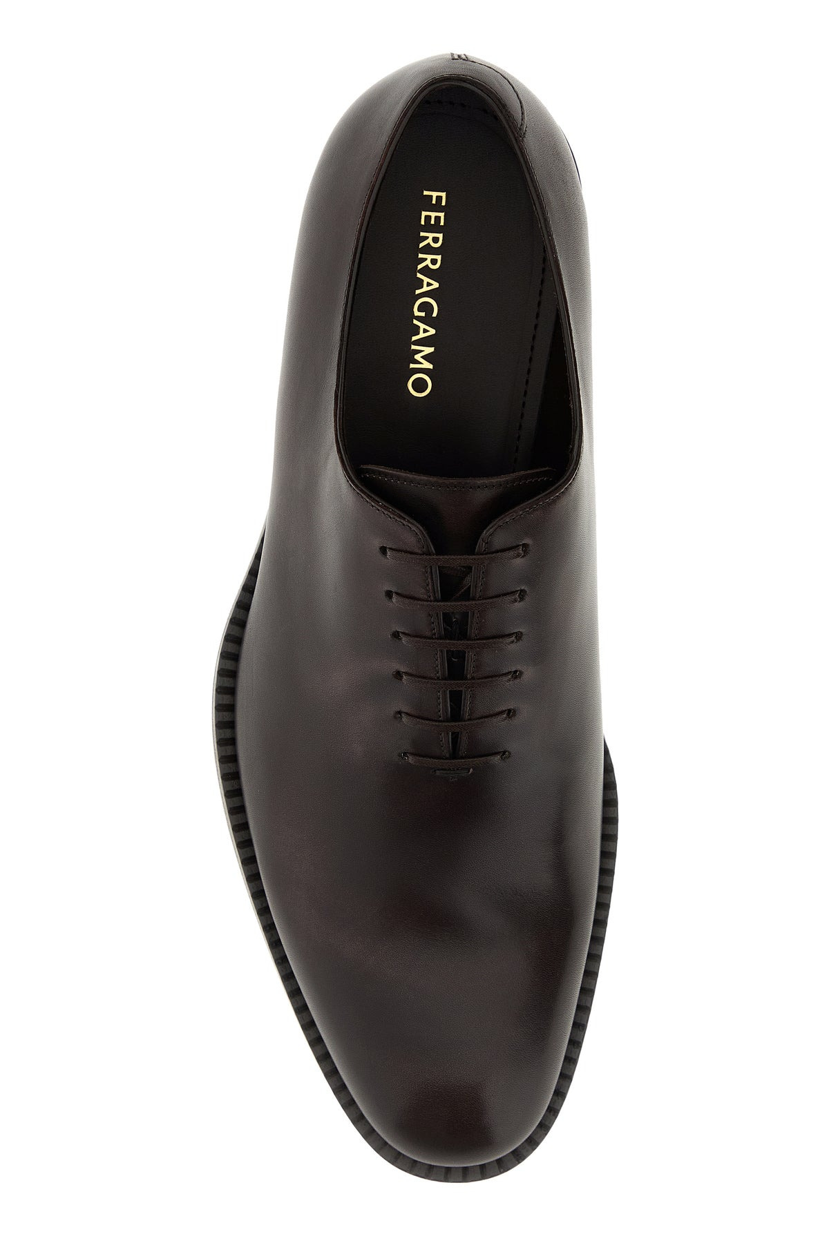 Dark brown leather Amber lace-up shoes - 4