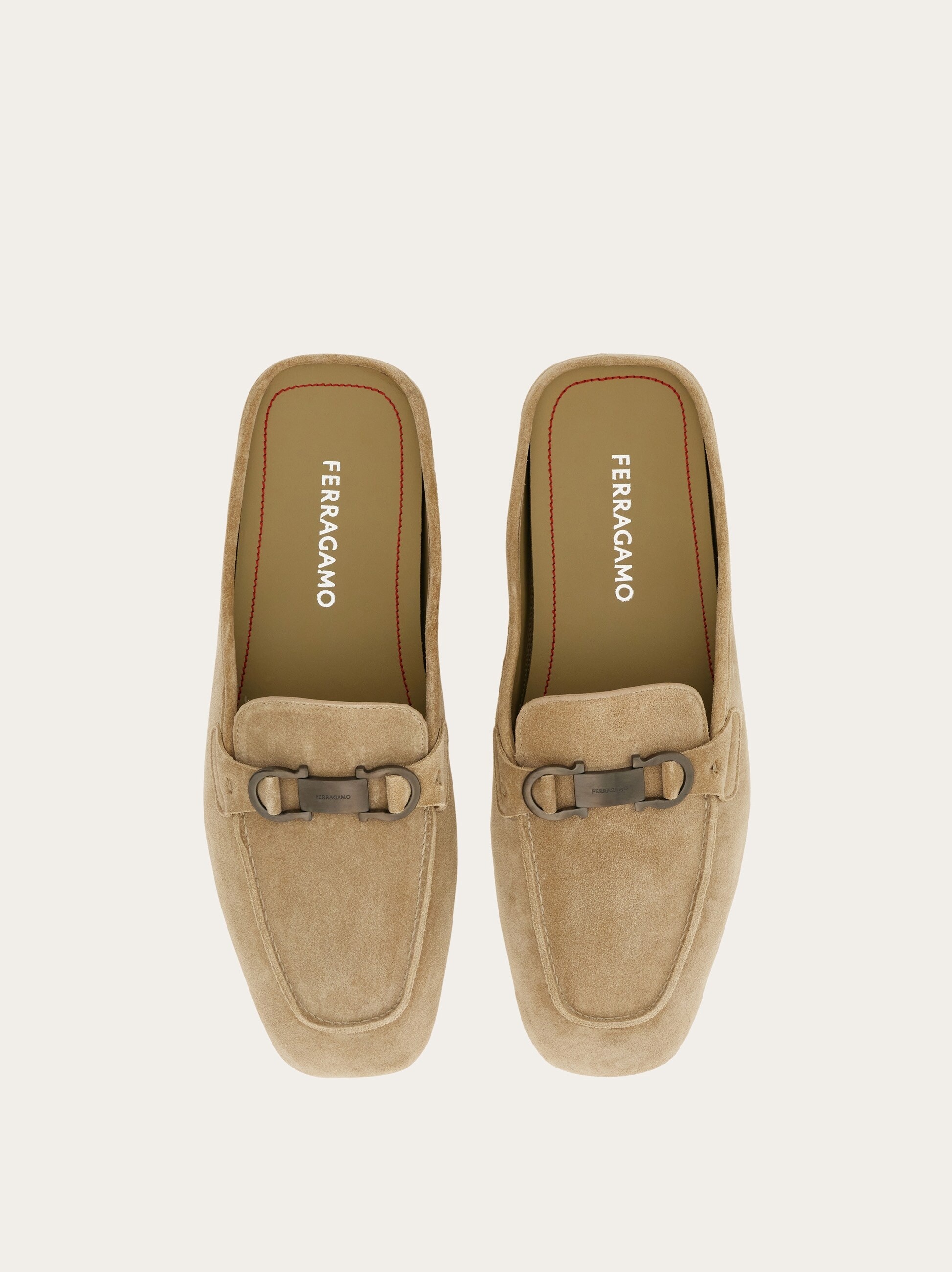 Loafer mule with Gancini ornament - 2