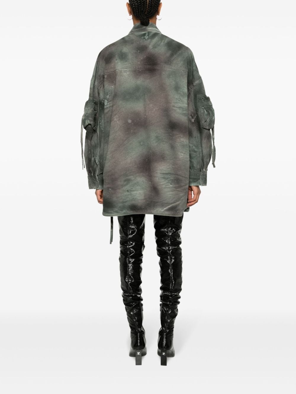 Fern distressed denim jacket - 4