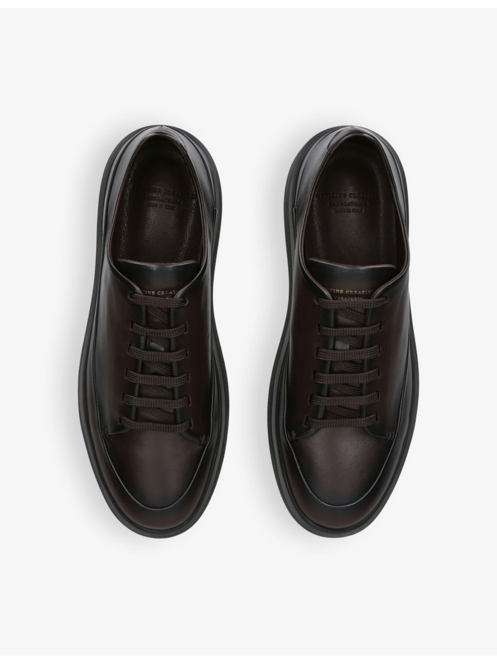 Release lace-up leather low-top trainers - 2