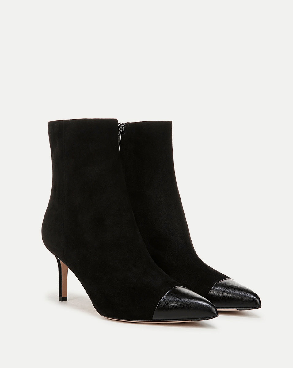 LISA CAP-TOE MID-HEEL BOOTIE - 2