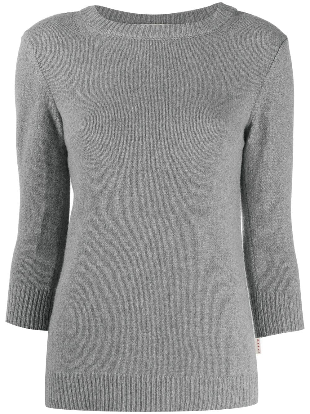 round-neck knit jumper - 1