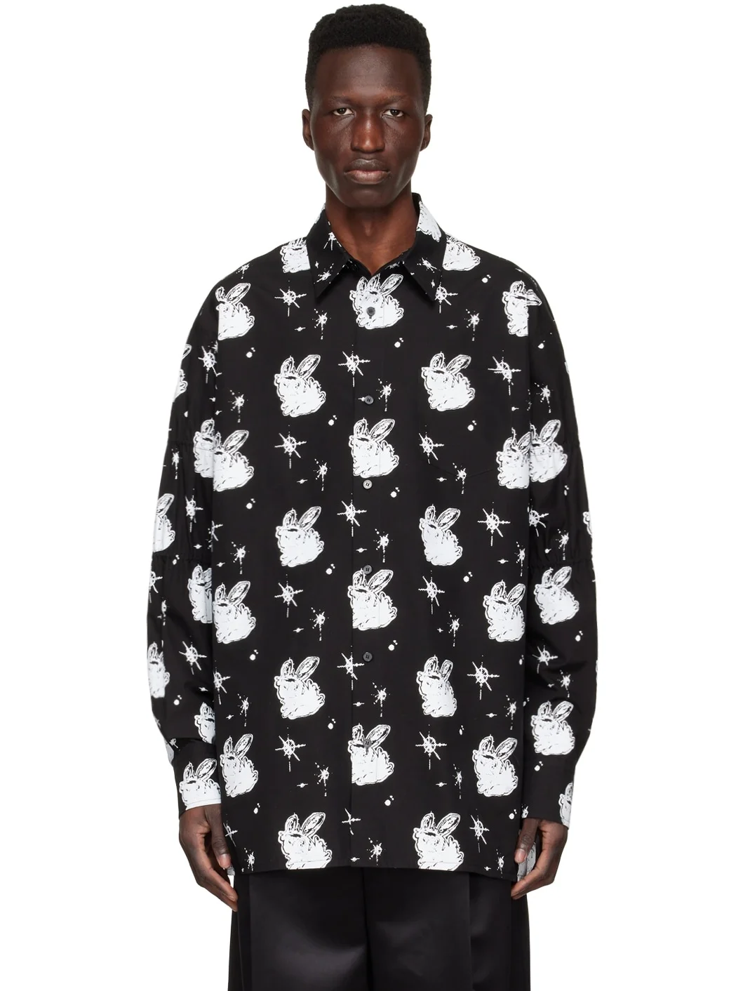 Black Cotton Shirt - 1