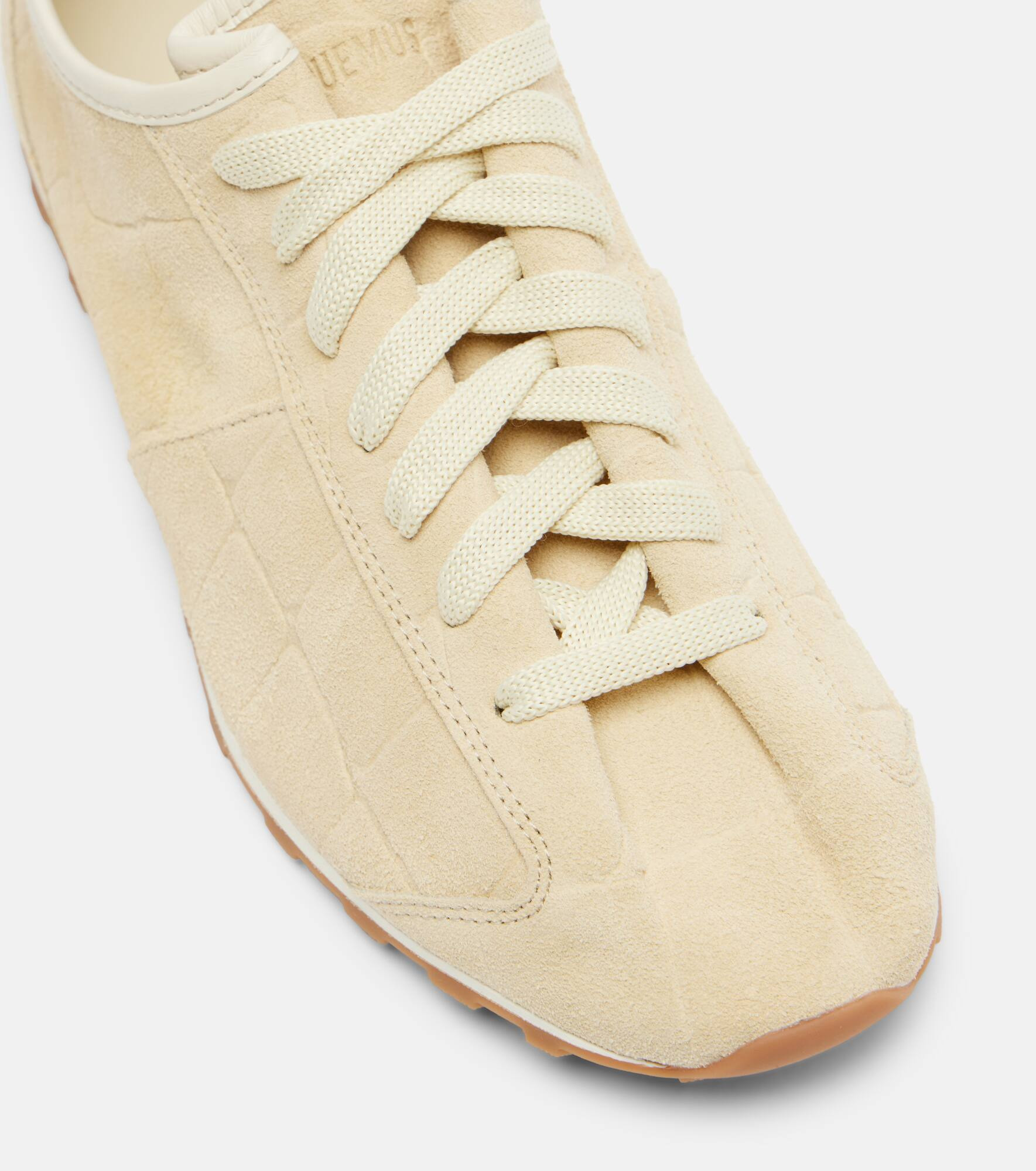 Tennis croc-effect suede sneakers - 5