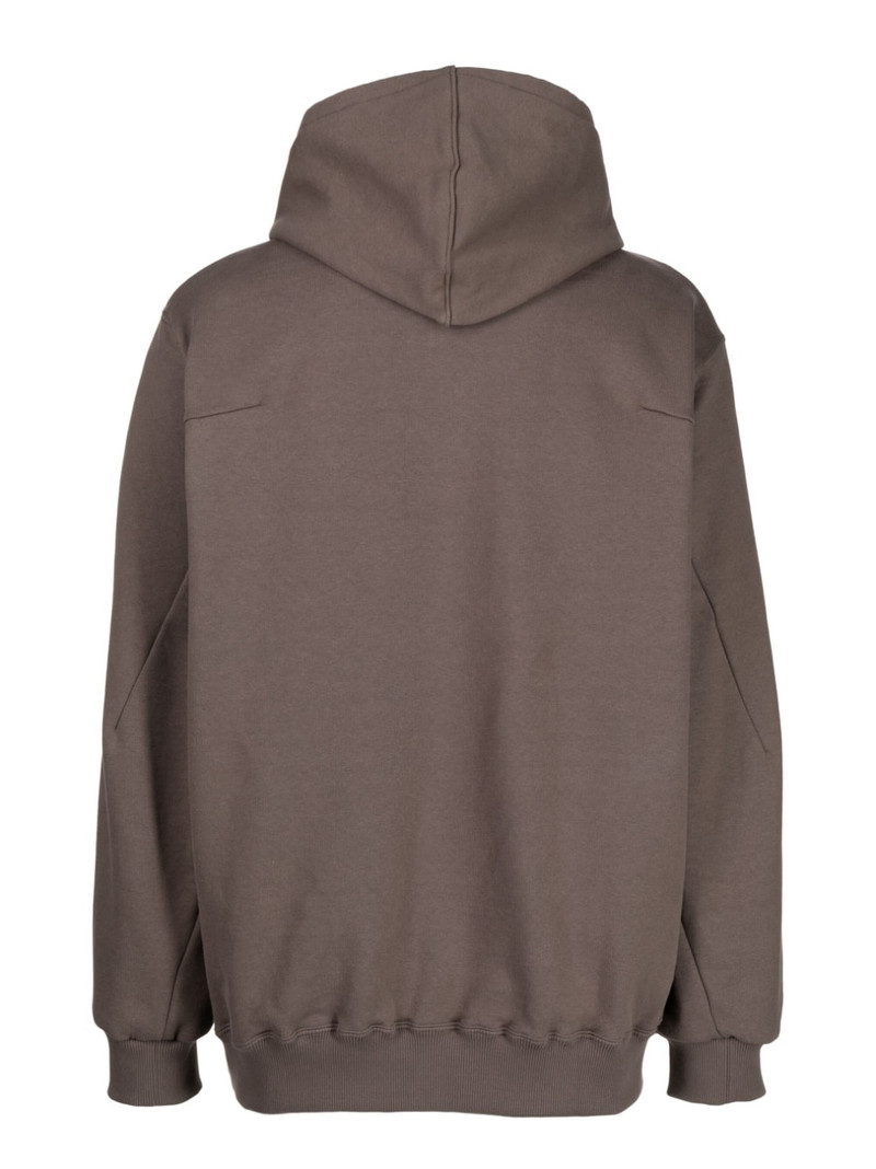 doublet graphic-print cotton hoodie outlook