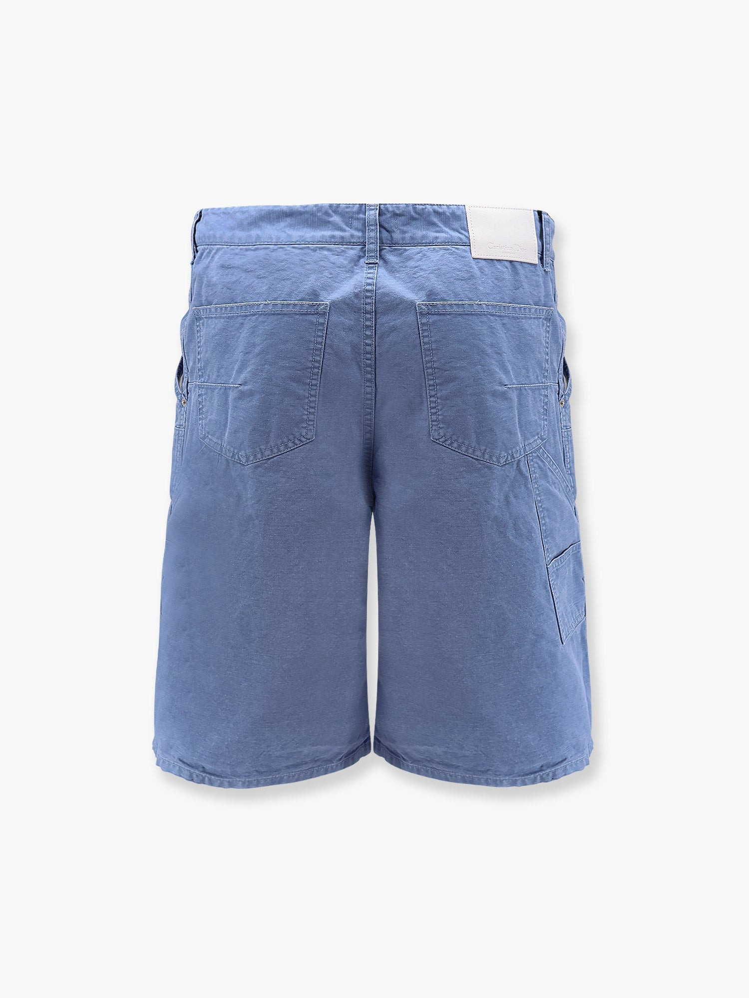 COTTON BERMUDA SHORTS WITH LATERAL MAXI POCKETS - 2