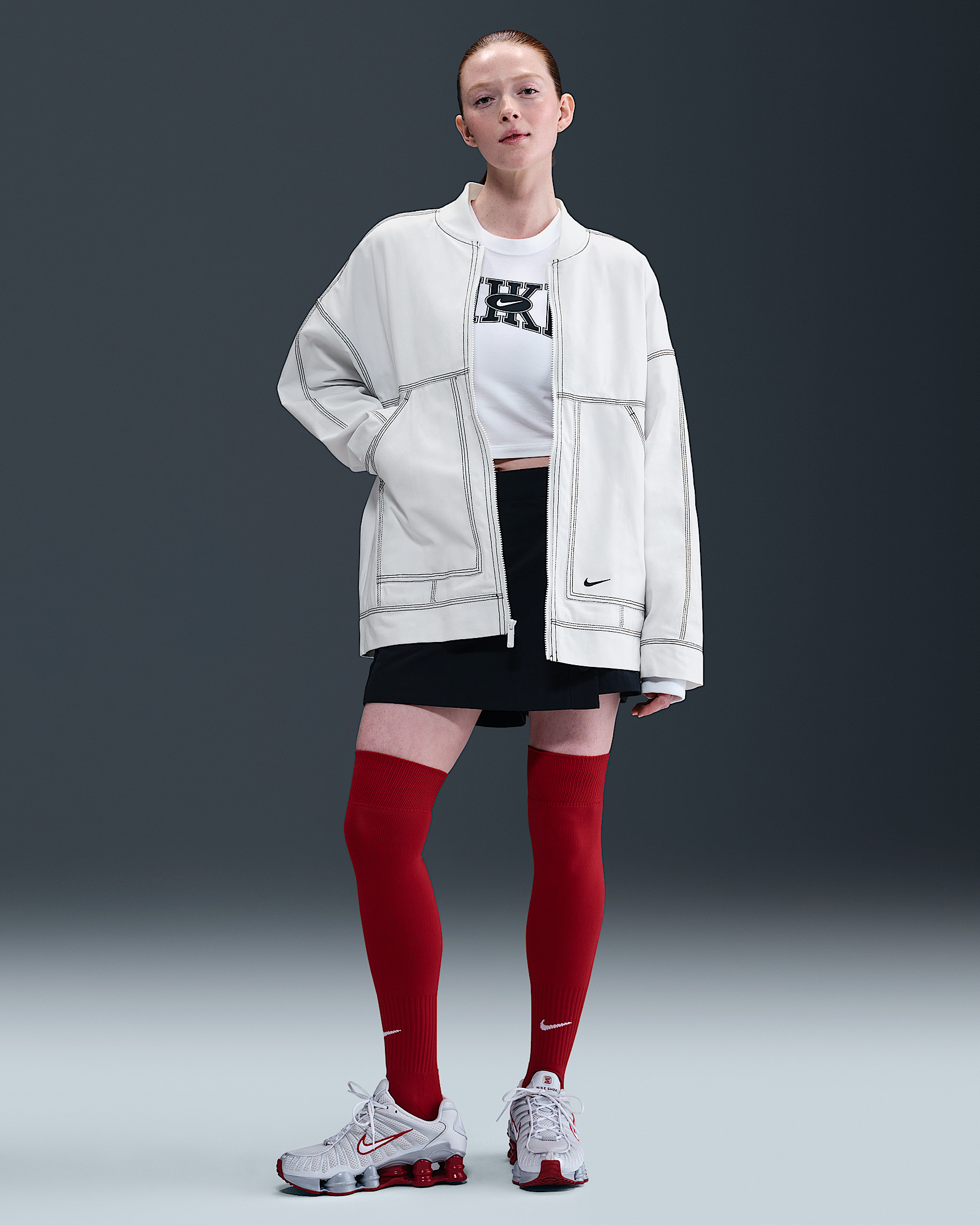 Nike Sportswear Women's Oversized Graphic Cargo Jacket - 4