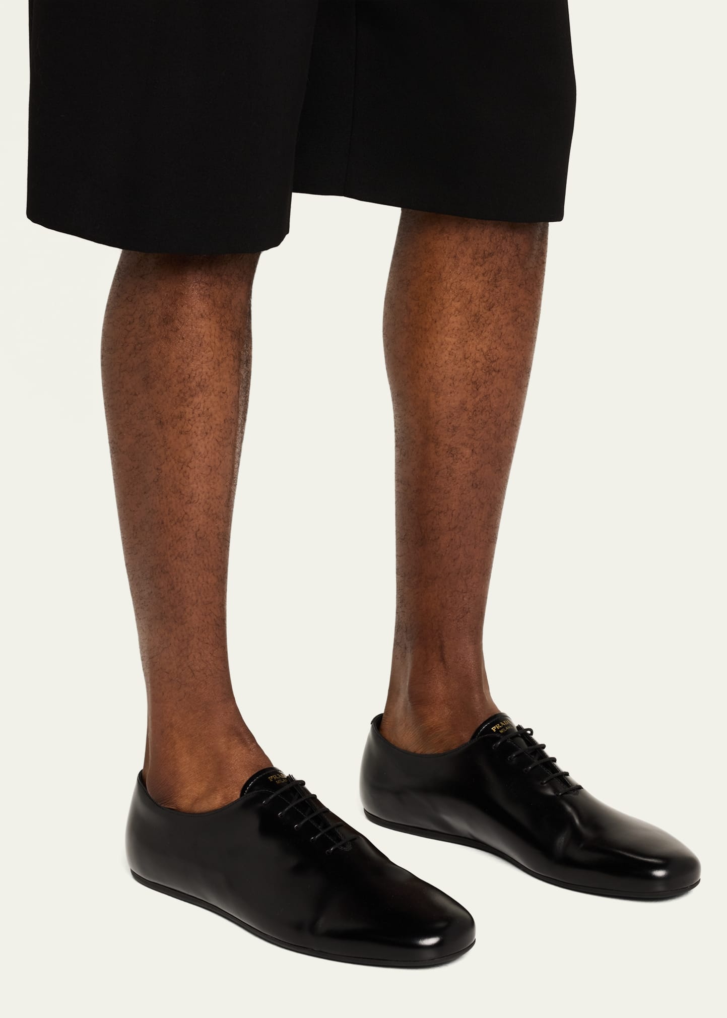 Men's Analog Brushed Leather Oxfords - 2