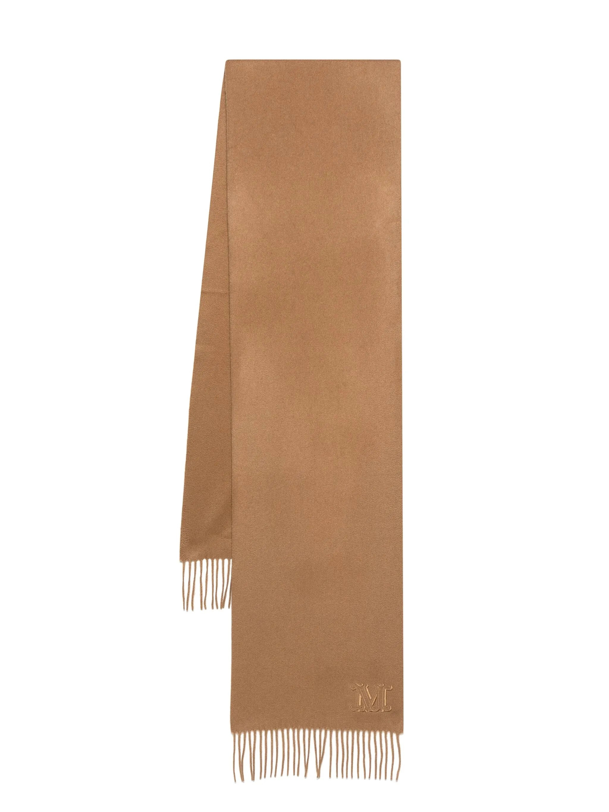 Max Mara Monogram Fringed-edge Cashmere Scarf - 1