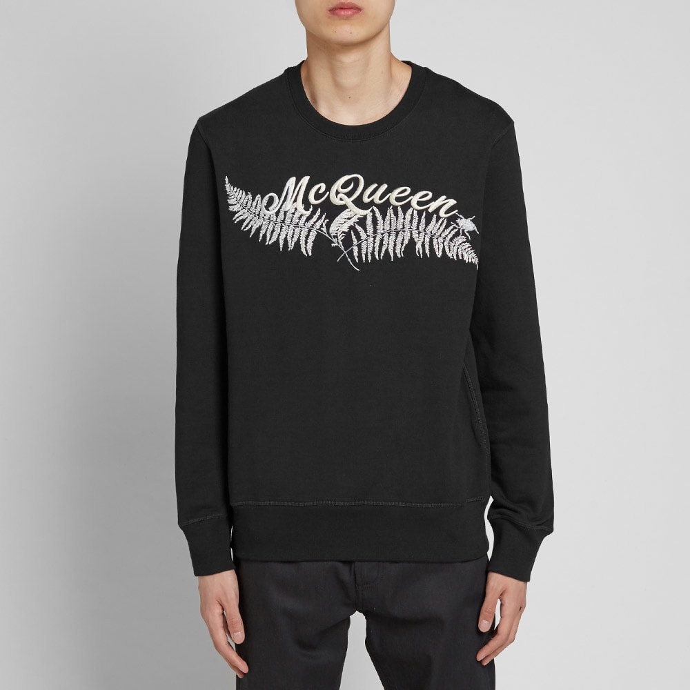 Alexander McQueen Fern Logo Embroided Sweat - 3