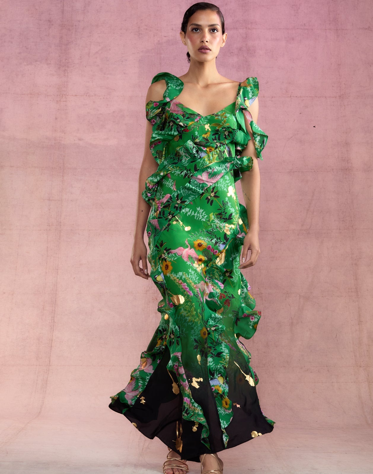 Secret Garden Silk Dress - 3