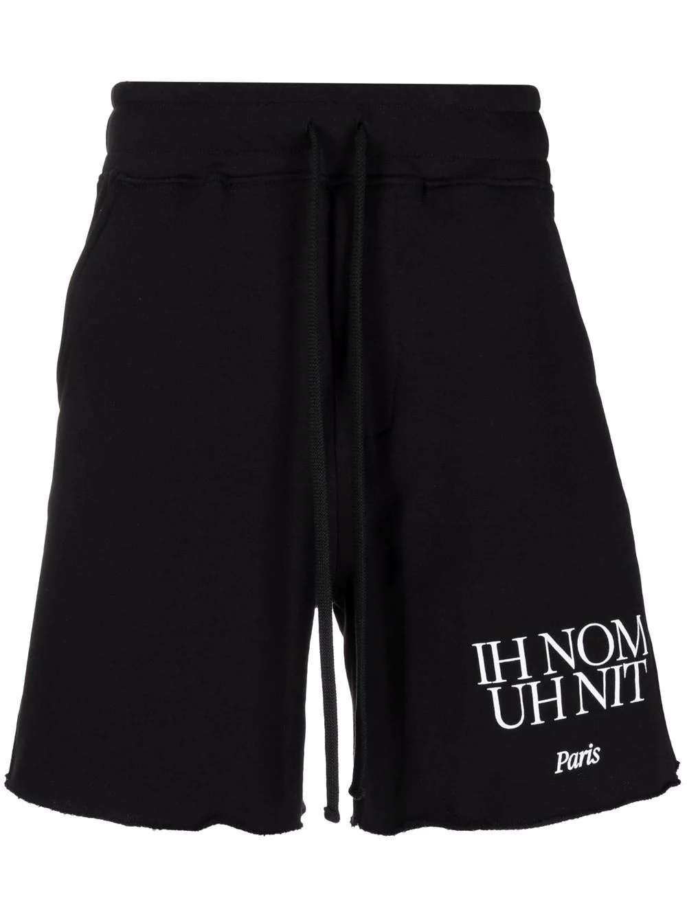 logo print track shorts - 1