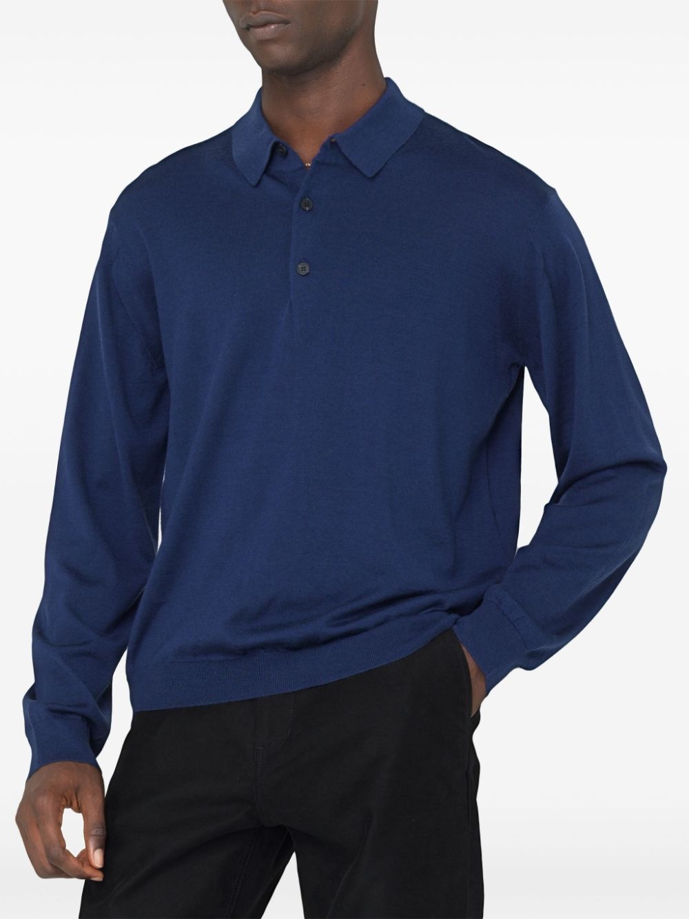 fine-knit polo shirt - 3