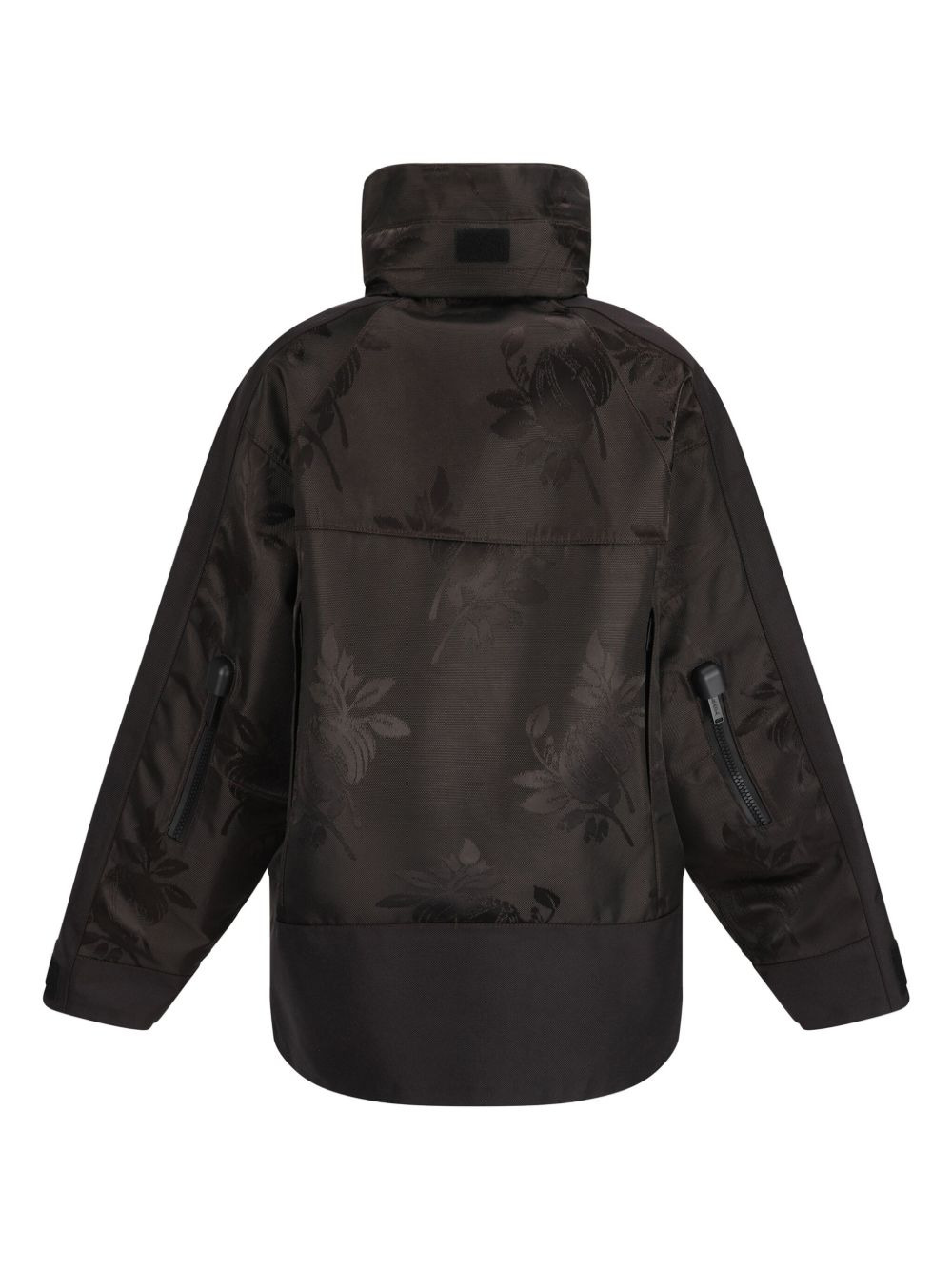 patterned-jacquard padded jacket - 2