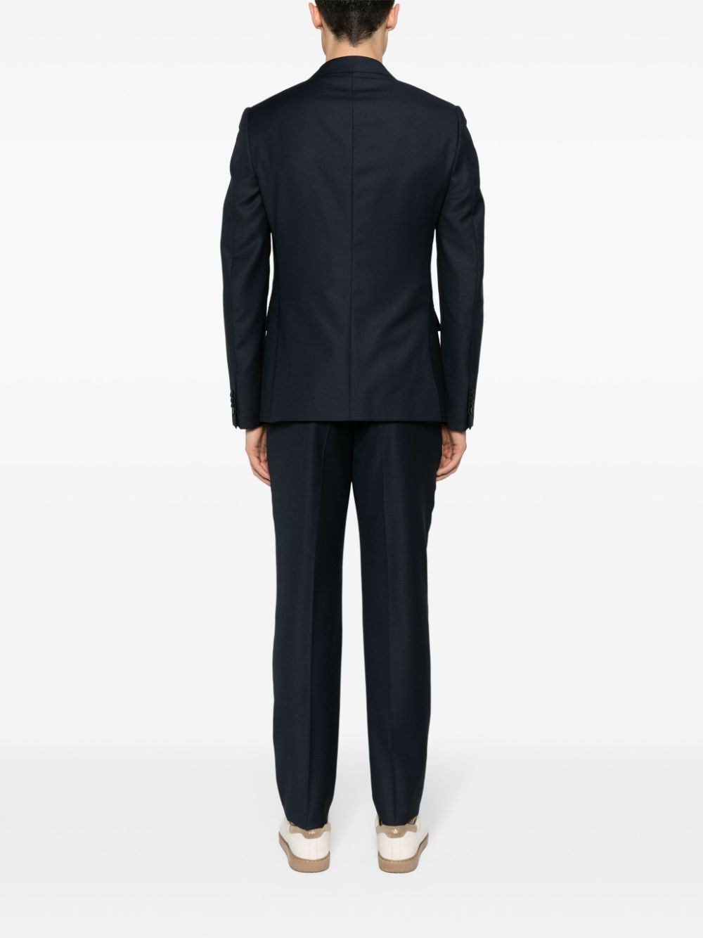 single-breasted wool suit - 4