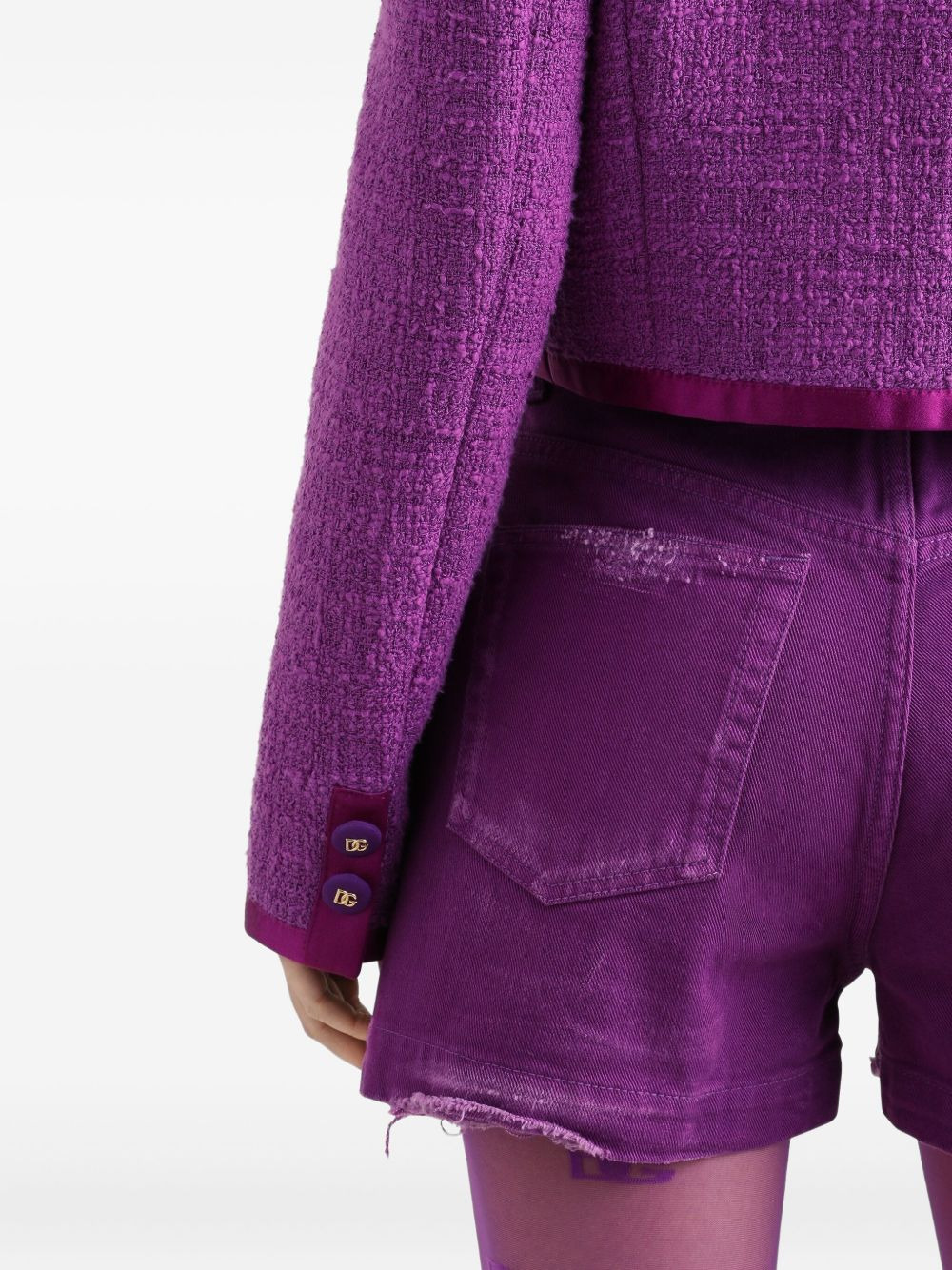 Rachel tweed single-breasted jacket - 5
