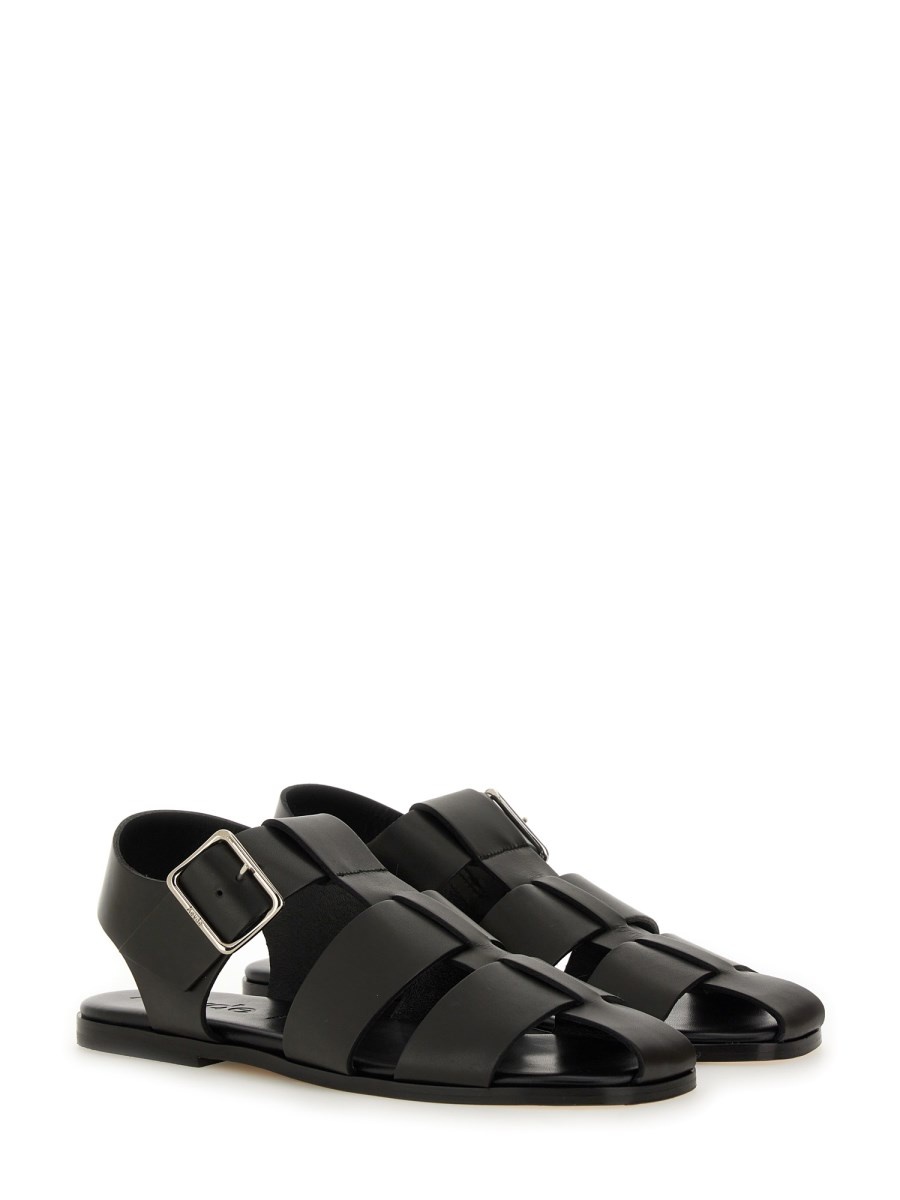 WHIT LEATHER SANDAL - 2