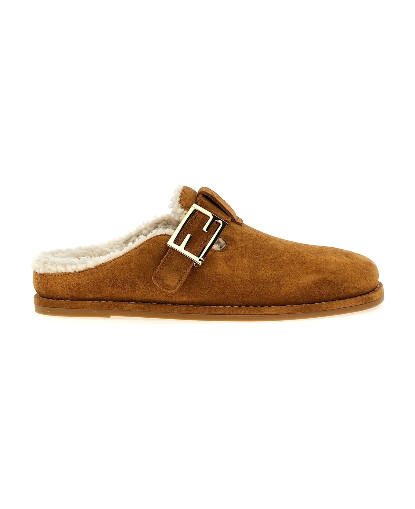 【関税＆送料込み】Fendi \"Fendi Feel\" Sabot Fendi Feel Leather Beige | Fendi