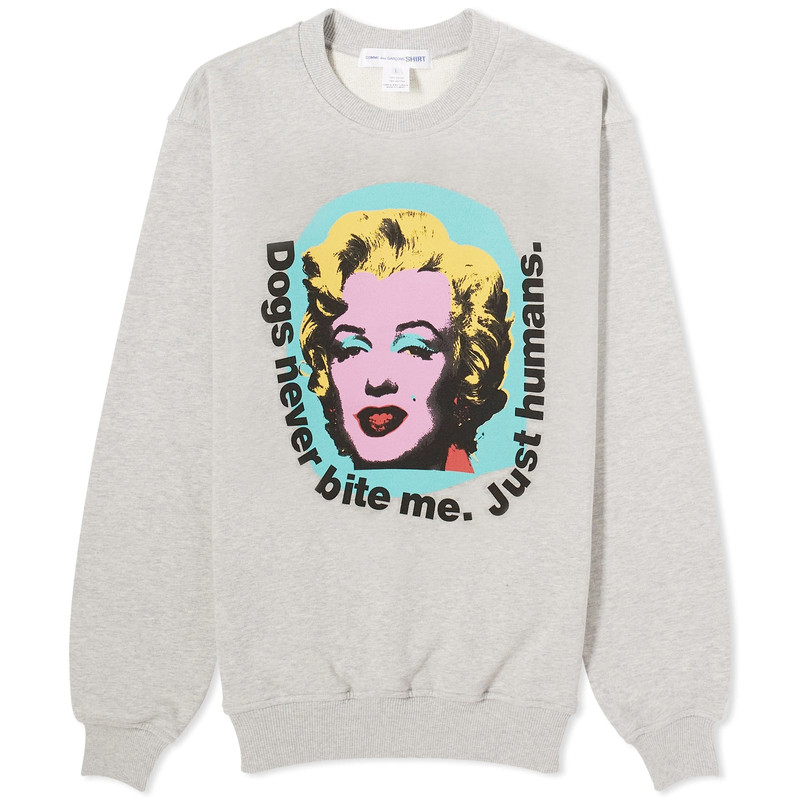 Comme des Garçons SHIRT x Andy Warhol Marilyn Monroe Sweatsh 1