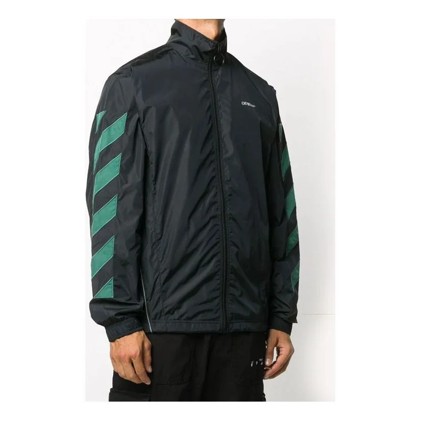Off-White Fw20 Diagonal Stripe Zip Up Jacket OMEA233E20FAB0021001 - 1