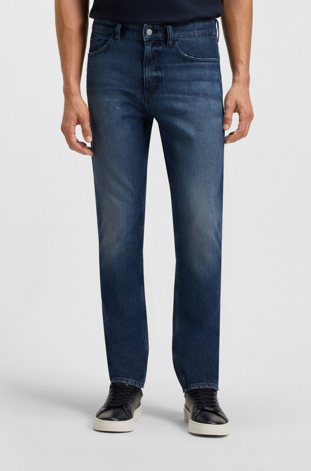 DELAWARE SLIM-FIT JEANS IN BLUE MECHANICAL-STRETCH DENIM - 2
