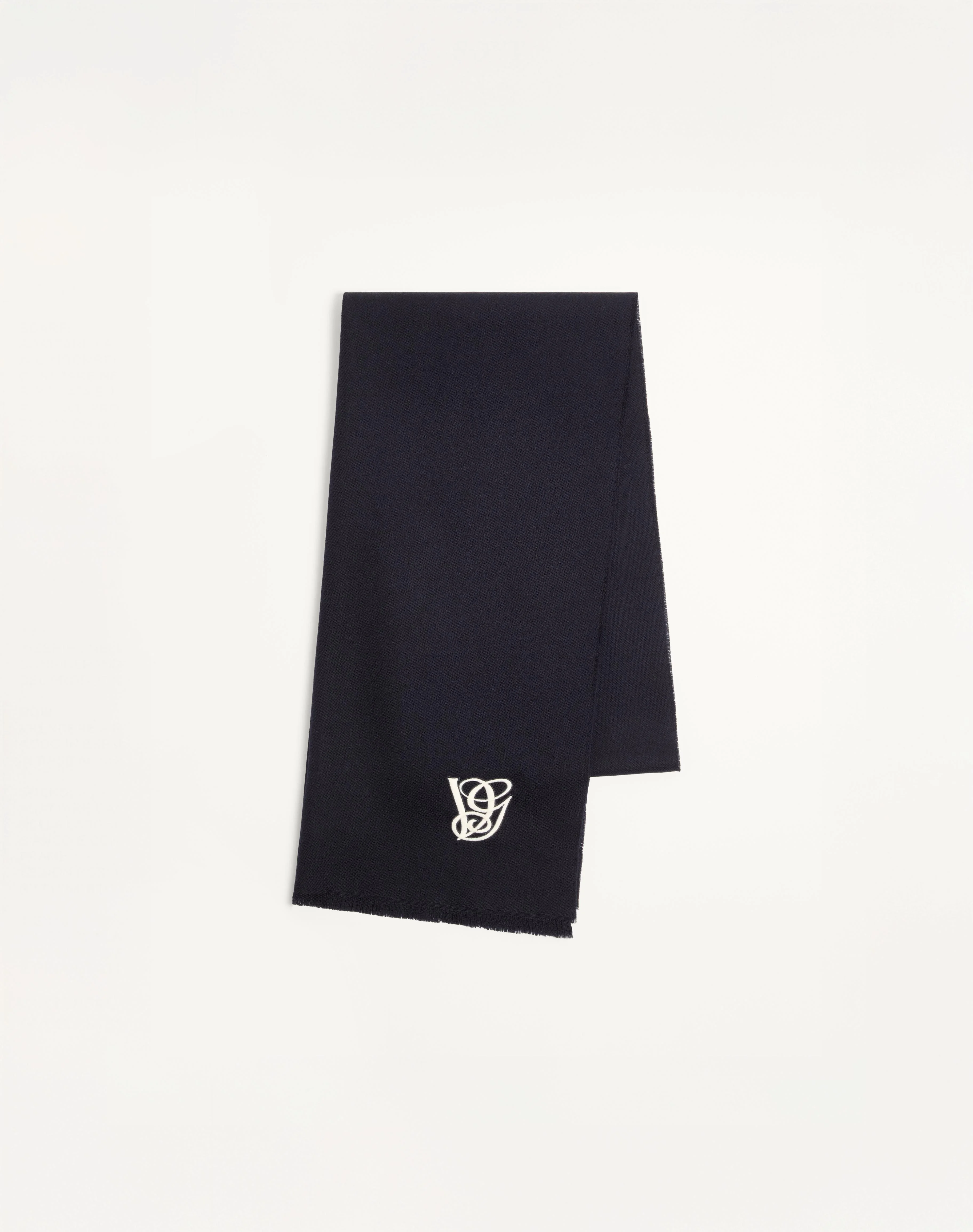 VG WOOL SCARF WITH EMBROIDERY - 1