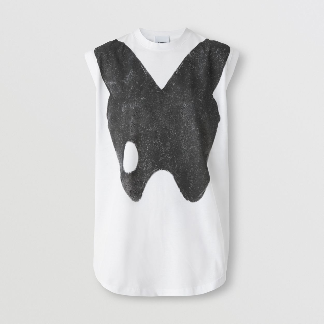 Sleeveless Abstract Print Cotton Top - 1