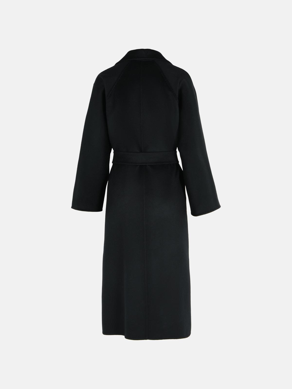'LUDMILLA' BLACK CASHMERE COAT - 3