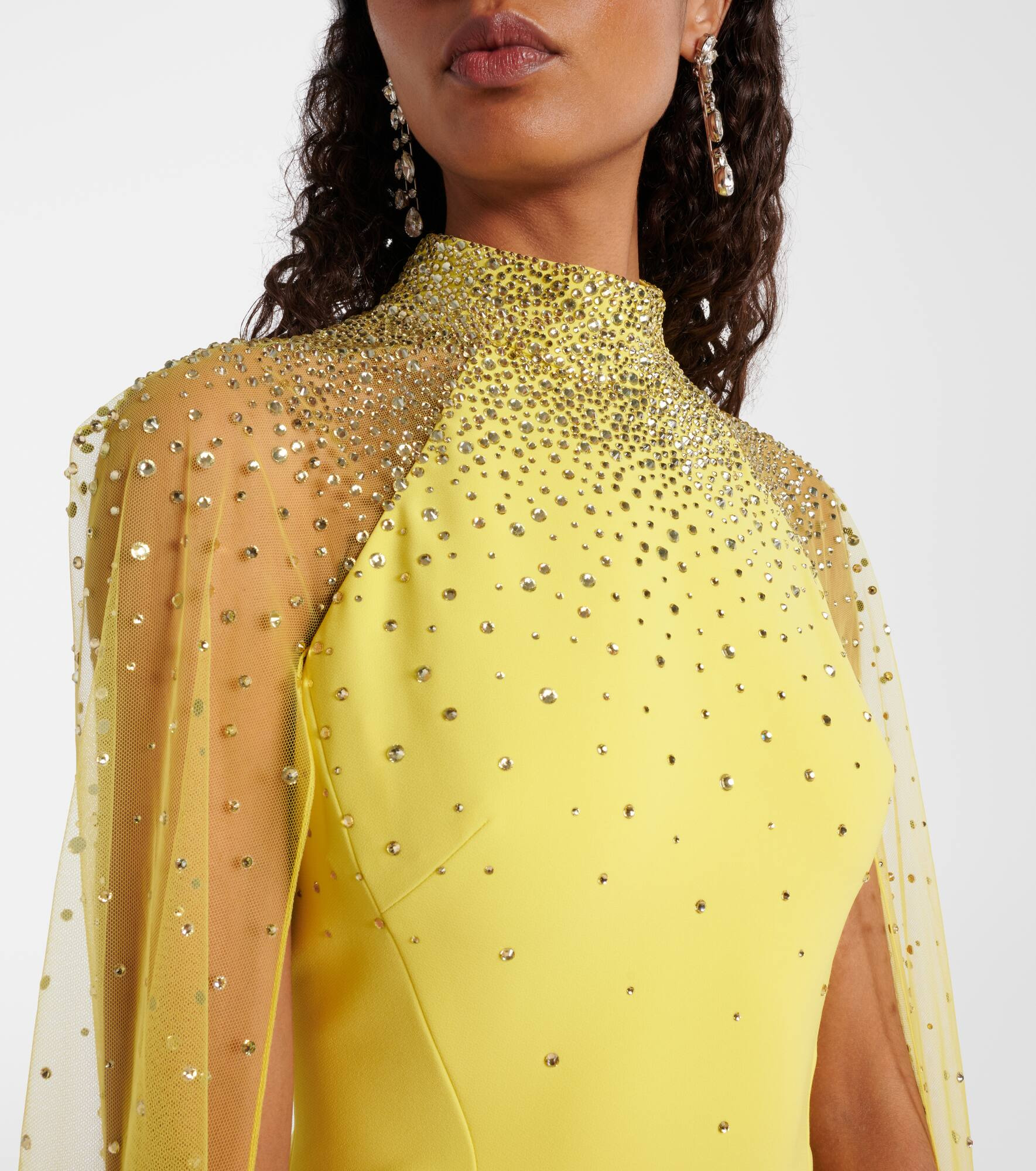 Limelight caped embellished gown - 4
