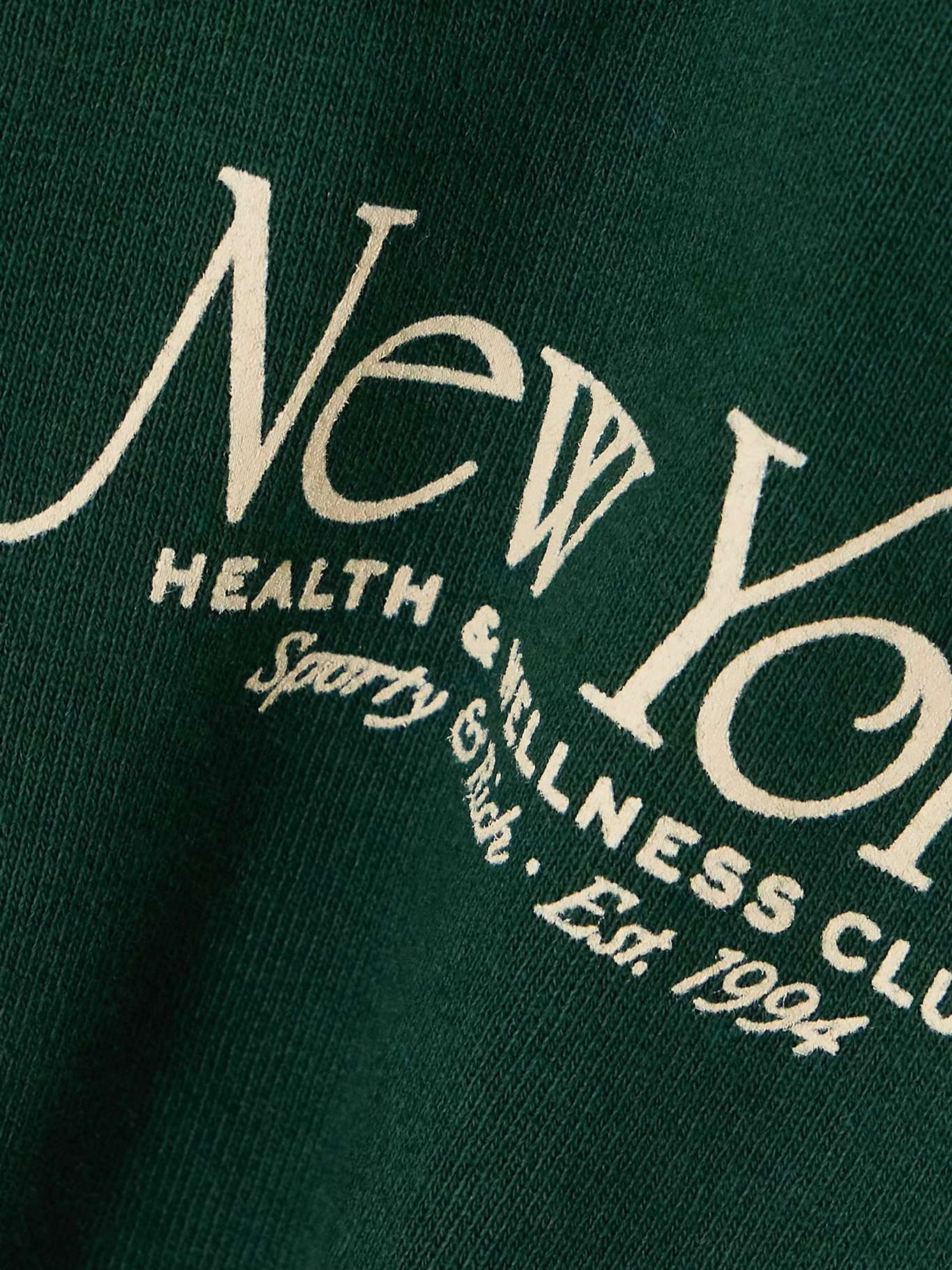 Ivy League printed cotton-jersey sweatshirt Green - 4