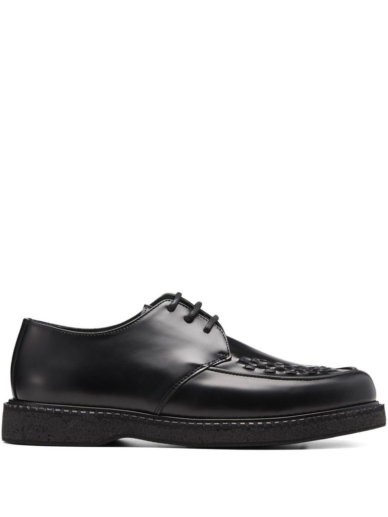 interwoven-detail lace-up derby shoes 1