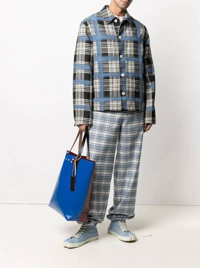 Marni check-pattern shirt jacket outlook