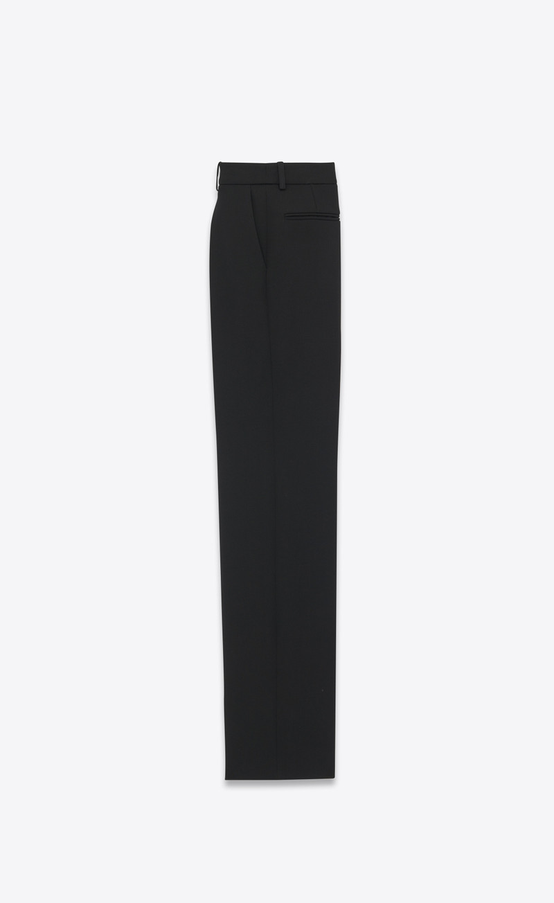 SAINT LAURENT tailored pants in grain de poudre outlook