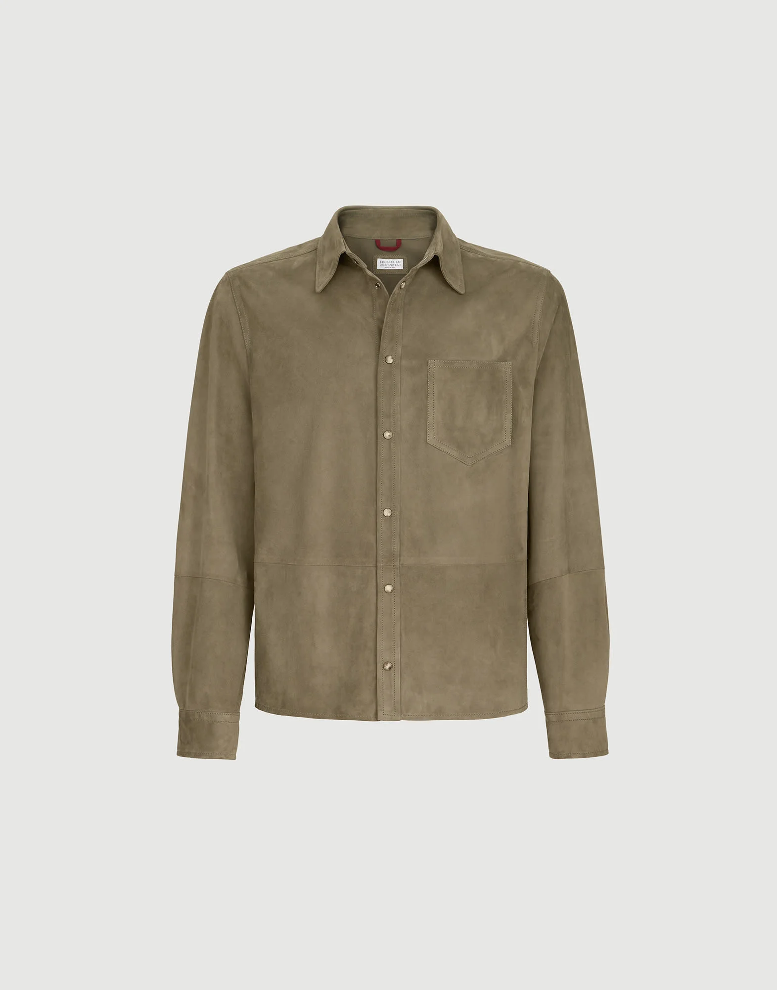 Suede overshirt - 1