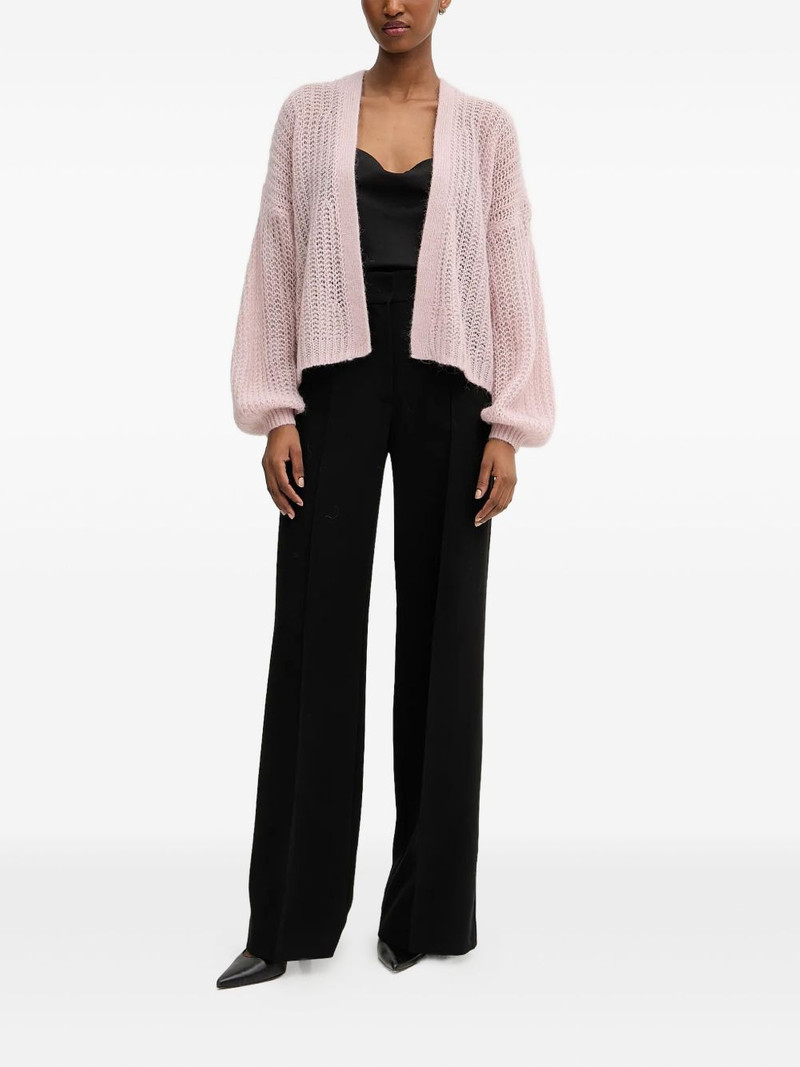 BOSS balloon-sleeve open-front cardigan outlook
