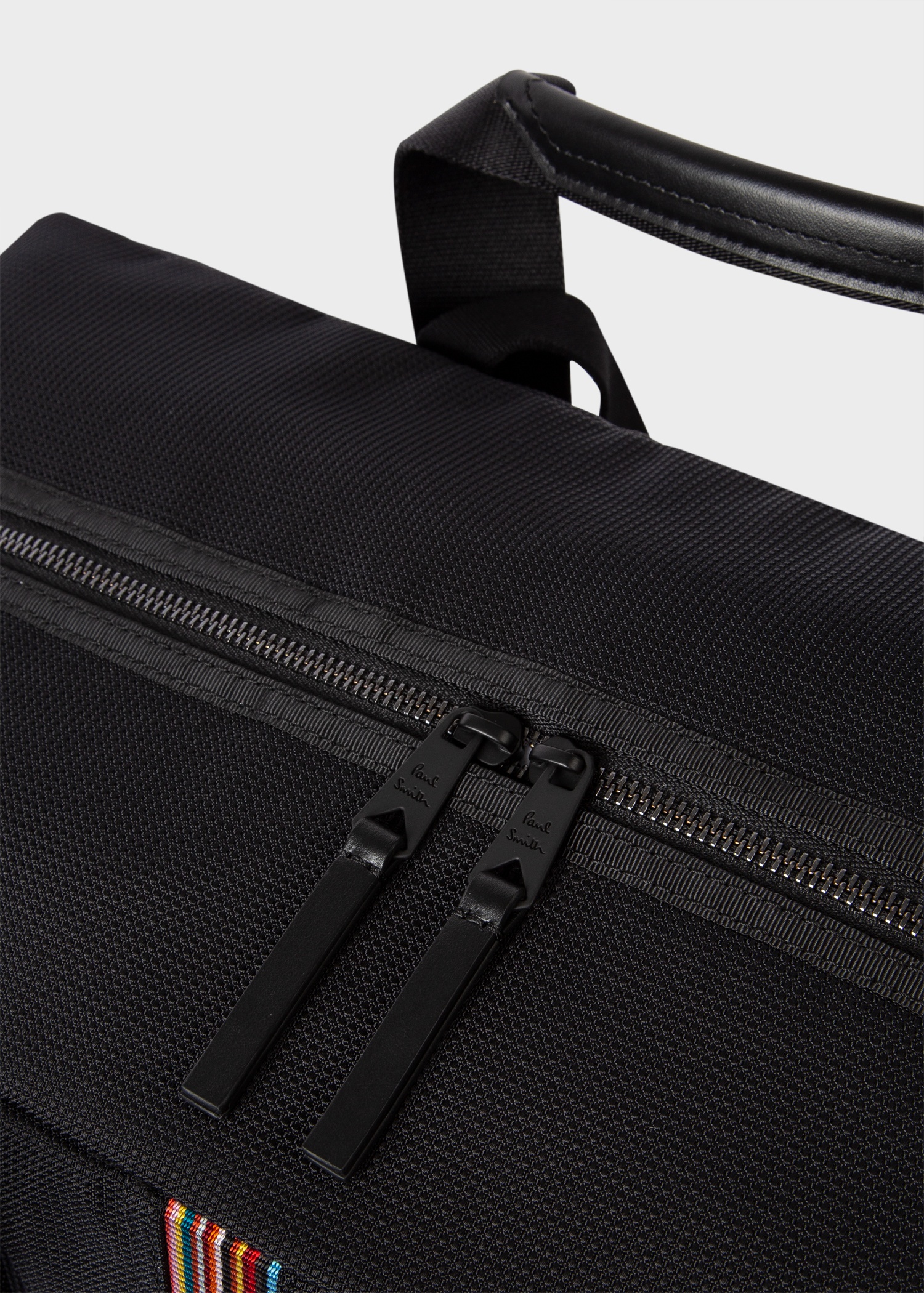 Black 'Signature Stripe' Holdall Bag - 7
