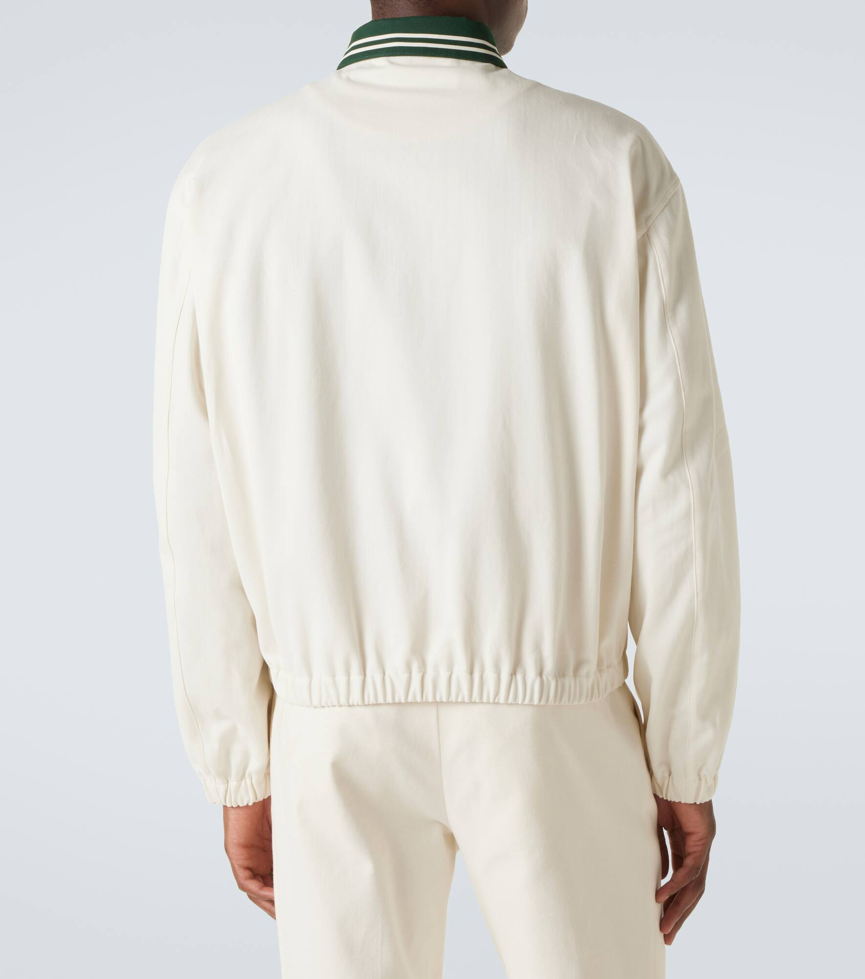 Cotton and cashmere bomber jacket - 4