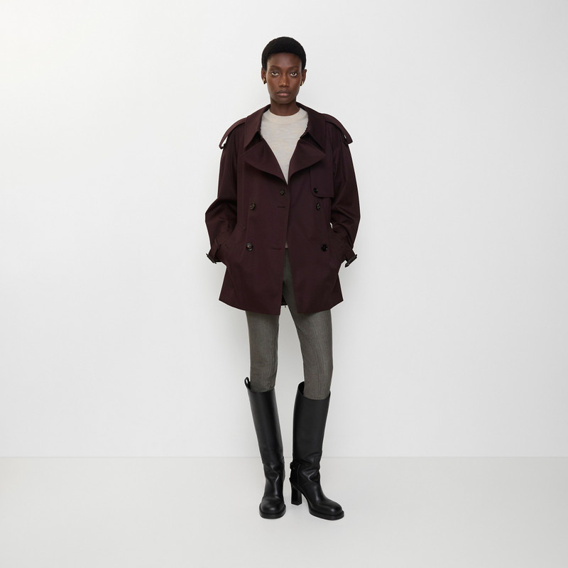 Short Gabardine Fitzrovia Trench Coat 4