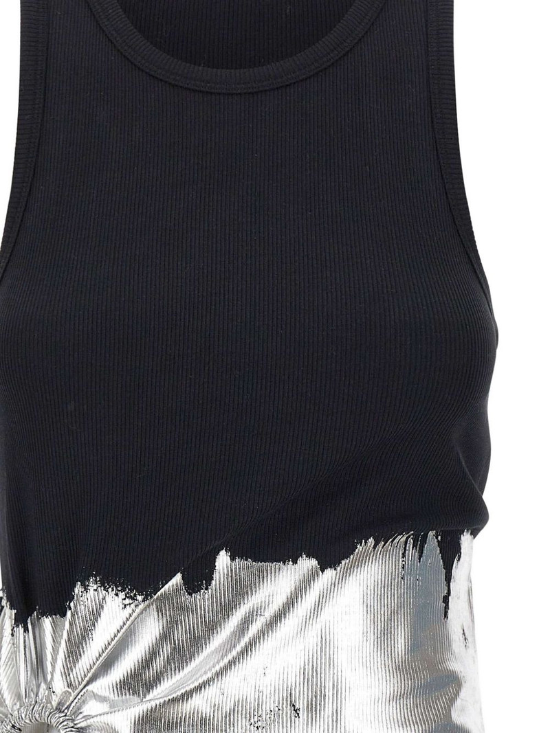 foil-finish asymmetric tank top 4