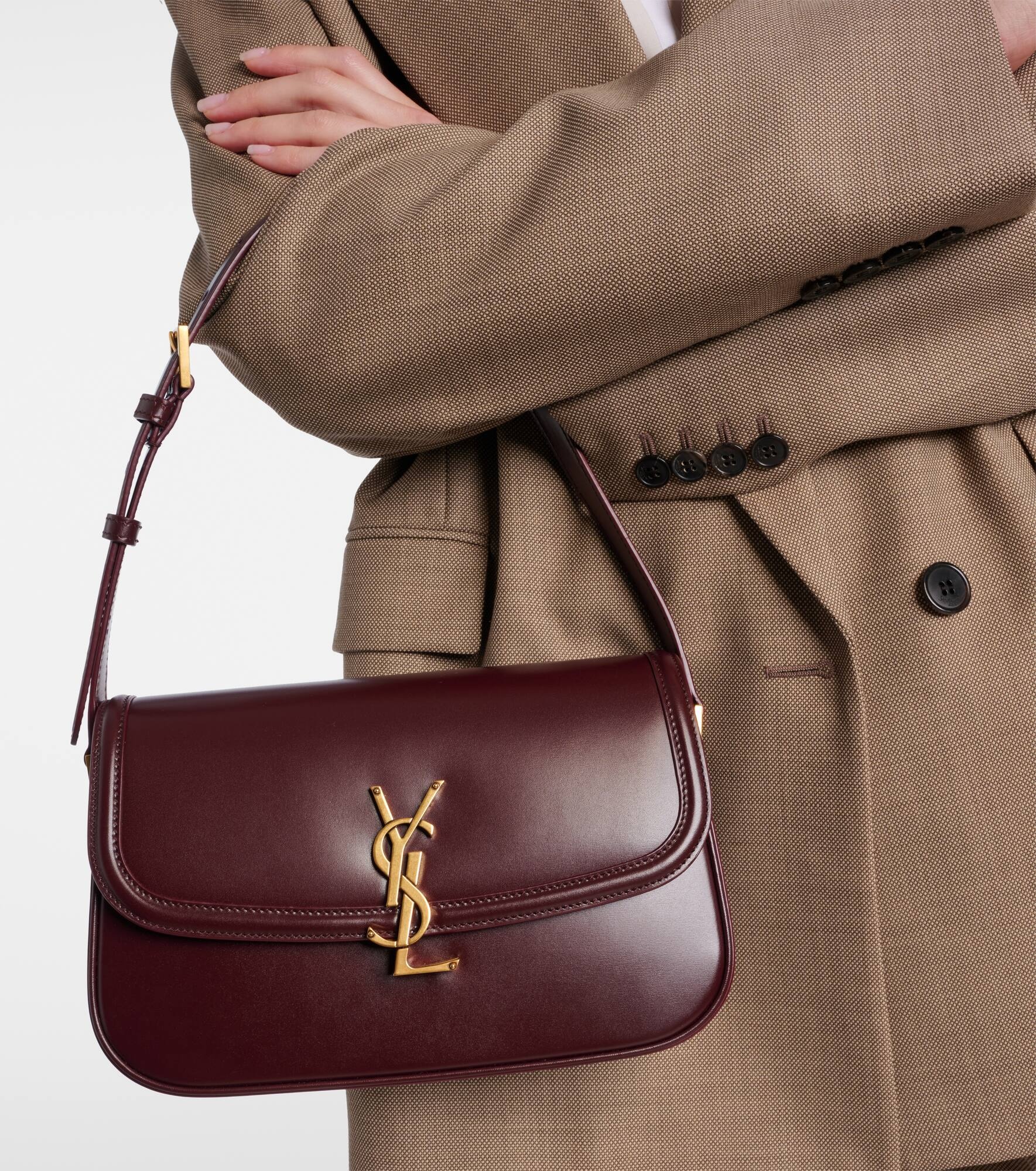 Solferino Medium leather shoulder bag - 7