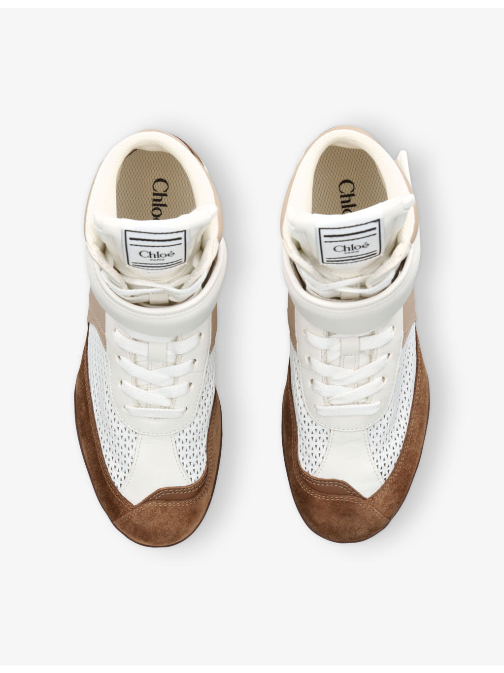 Kick brand-patch suede high-top trainers - 2