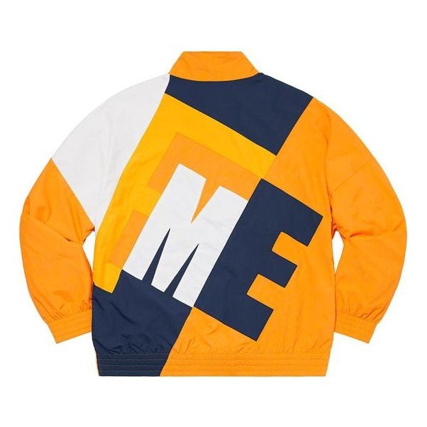 Supreme Big Letter Track Jacket 'Yellow White Navy' SUP-SS20-563 - 2