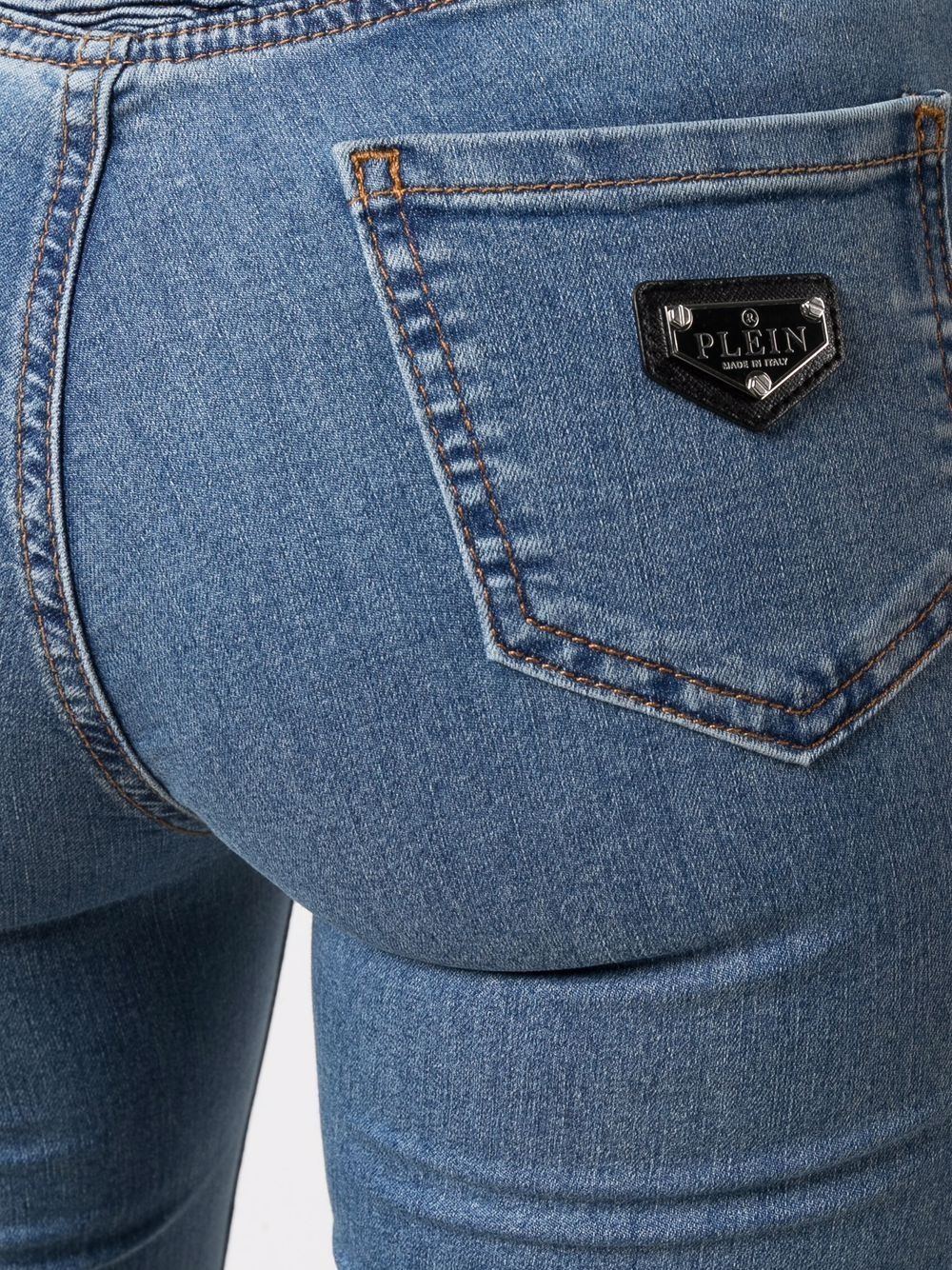Iconic high waist biker jeans - 5