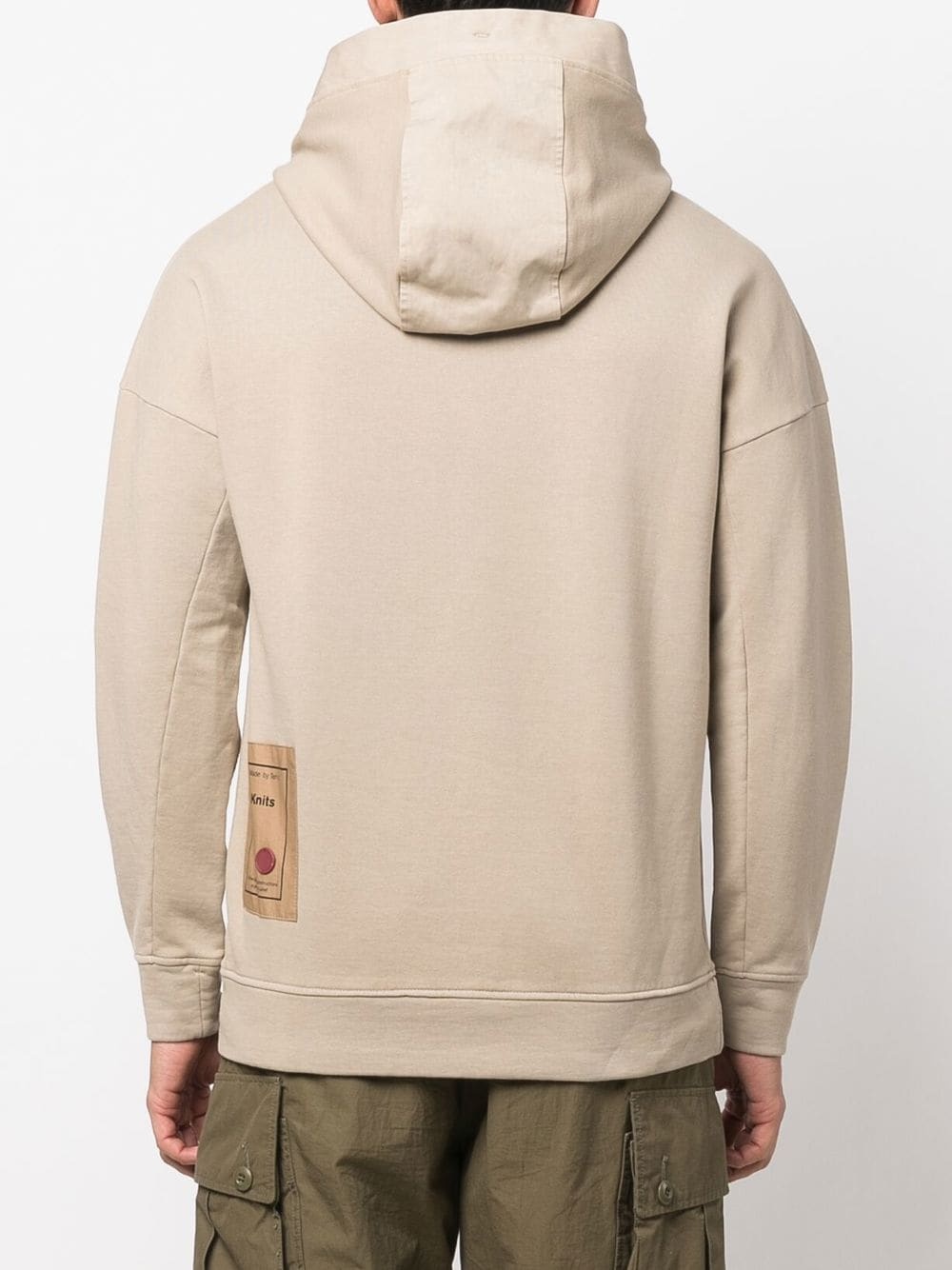 funnel-neck cotton hoodie - 4