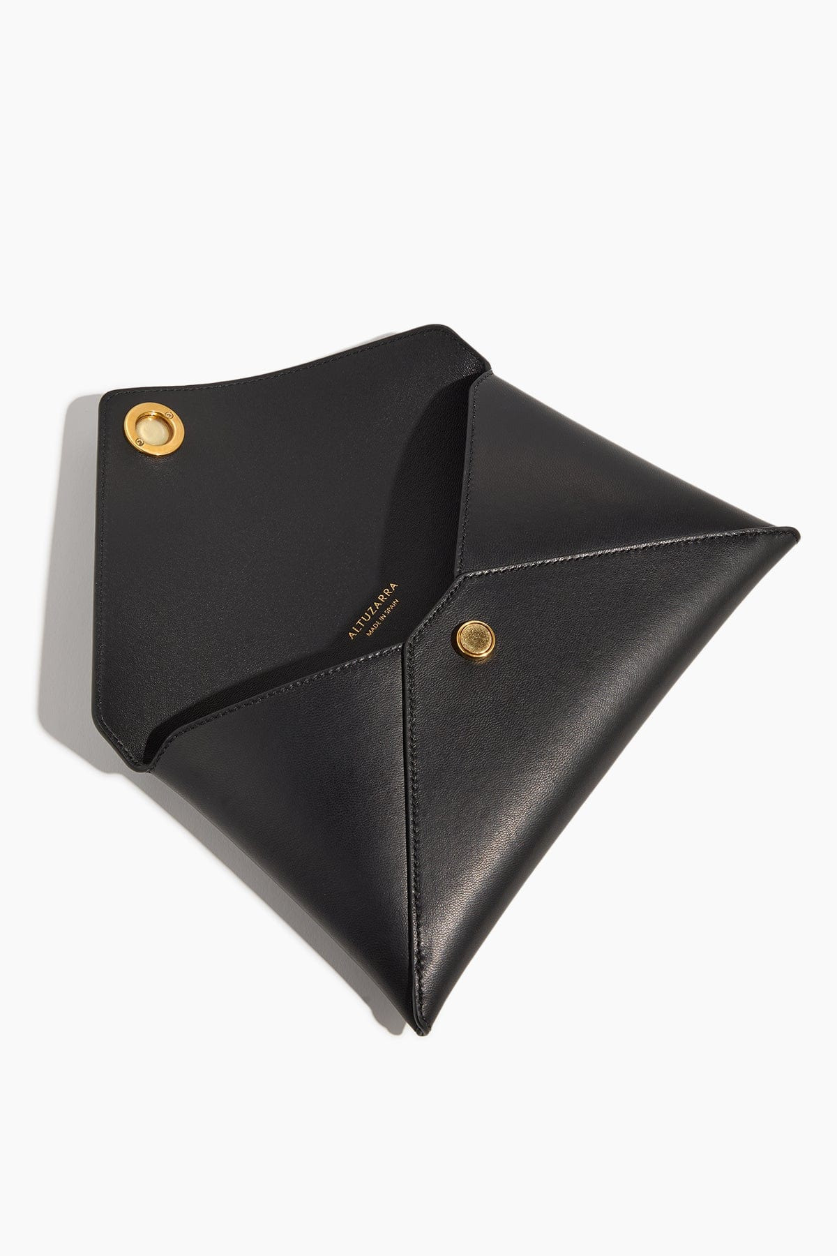 Medallion Envelope Clutch in Black - 4