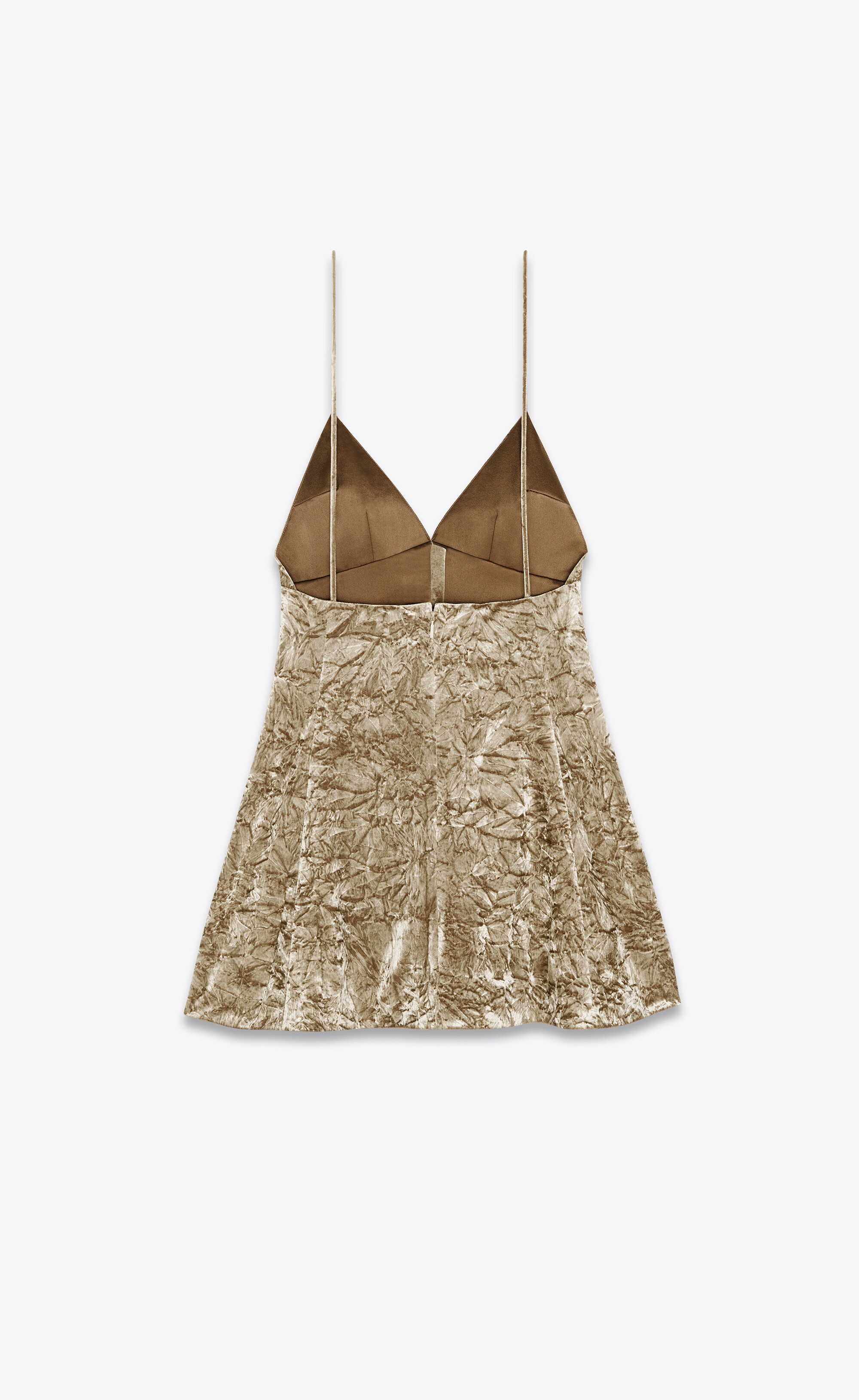 sleeveless dress in velvet - 2