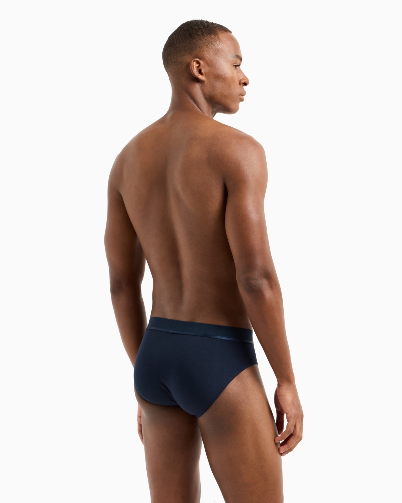 THREE-PACK OF ASV SHINY LOGOBAND ORGANIC-COTTON BRIEFS - 3