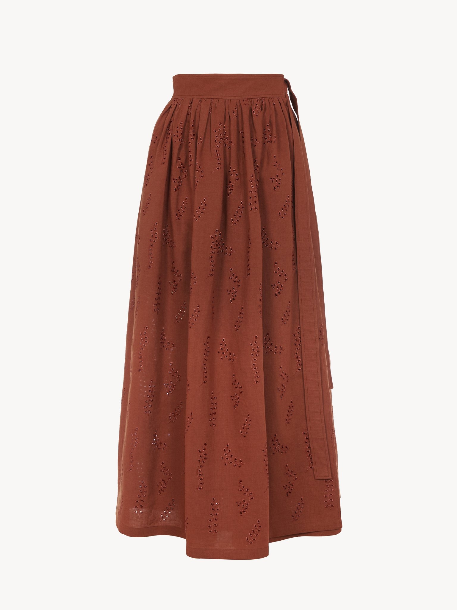 CHLOÉ X ERES PALOMA LONG WRAP SKIRT - 3